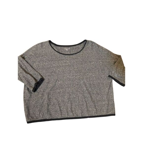 Eileen Fisher Cotton Linen Blend 3/4 Sleeves Knit Top Sz M minimalist lagenlook - Picture 5 of 8